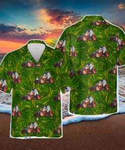 Neilo M7040 Q Cabin Tractor Grader Hawaiian Shirt Beach Hoilday Summer Gift