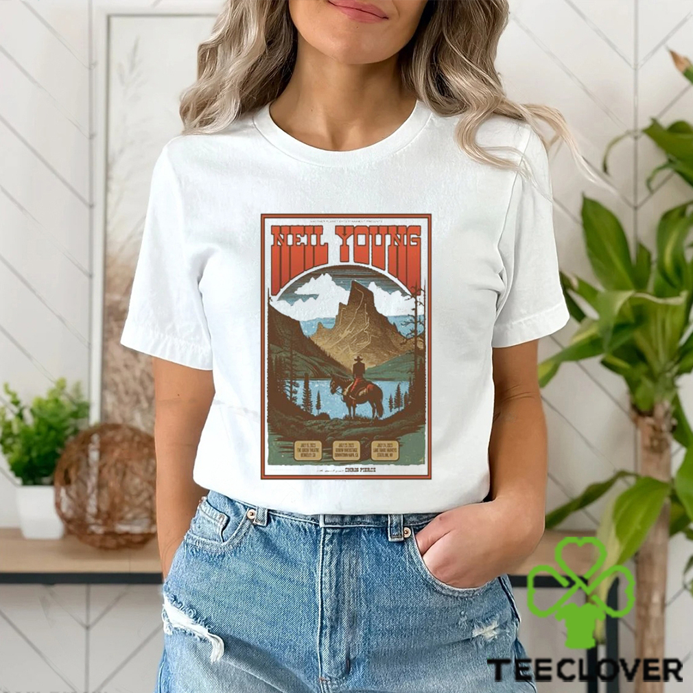 Nell young july 23 2023 Downtown Napa CA tour art poster design t shirt Nell young july 23 2023 Downtown Napa CA tour art poster design t shirt
