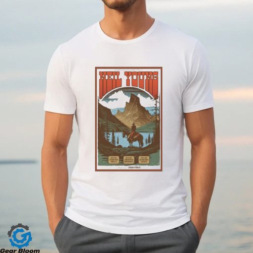 Nell young july 23 2023 Downtown Napa CA tour art poster design t shirt