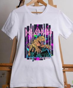 Neon def leppard animal metal concert shirt