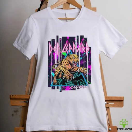 Neon def leppard animal metal concert shirt