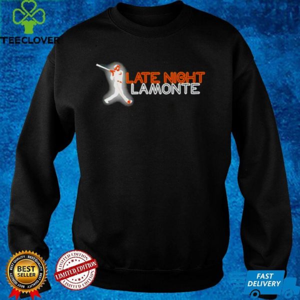 Neon sign Late Night LaMonte shirt