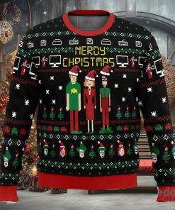 Nerdy Christmas The IT Crowd 3D Ugly Christmas Sweater Christmas Gift Ideas Party Gift