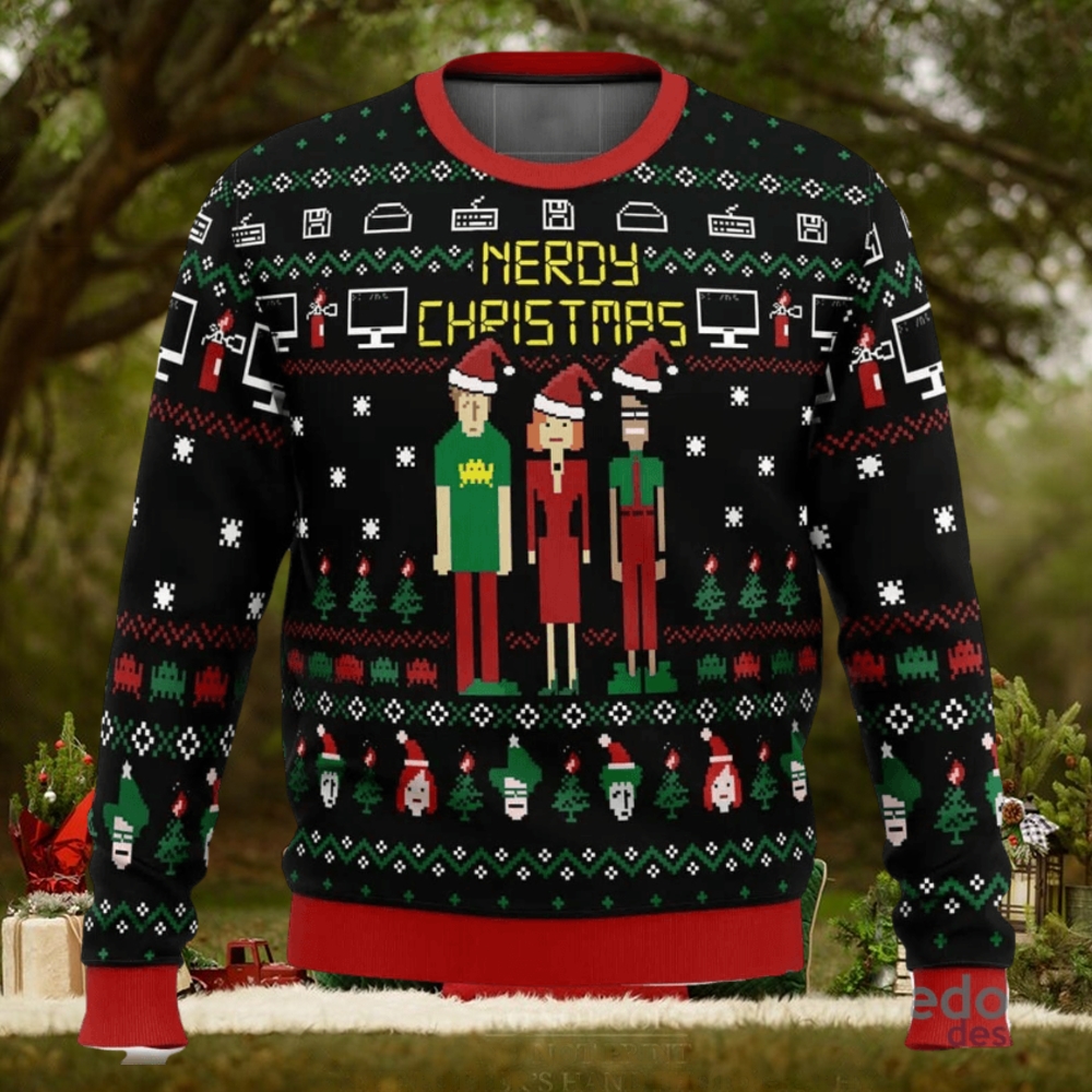 Nerdy Christmas The IT Crowd 3D Ugly Christmas Sweater Christmas Gift Ideas Party Gift Nerdy Christmas The IT Crowd 3D Ugly Christmas Sweater Christmas Gift Ideas Party Gift