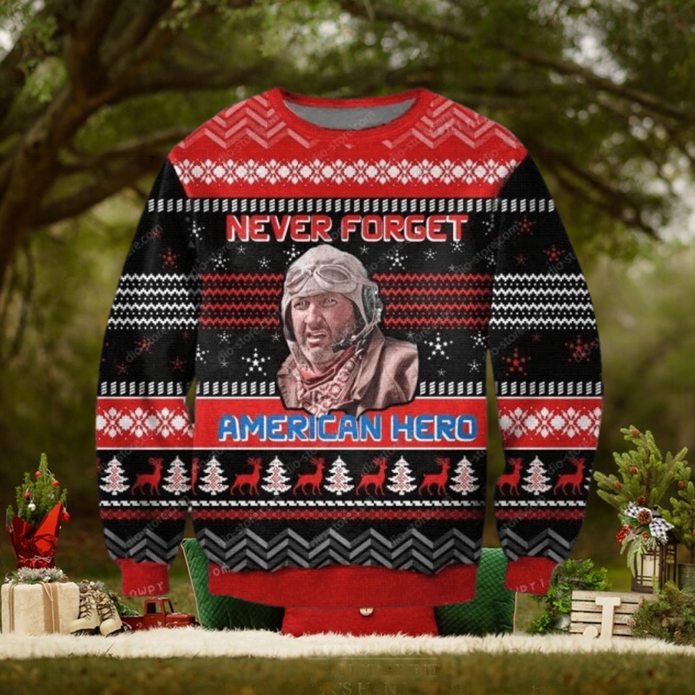 Never Forget American Hero Knitting Pattern For Womens Ugly Sweater Never Forget American Hero Knitting Pattern For Womens Ugly Sweater