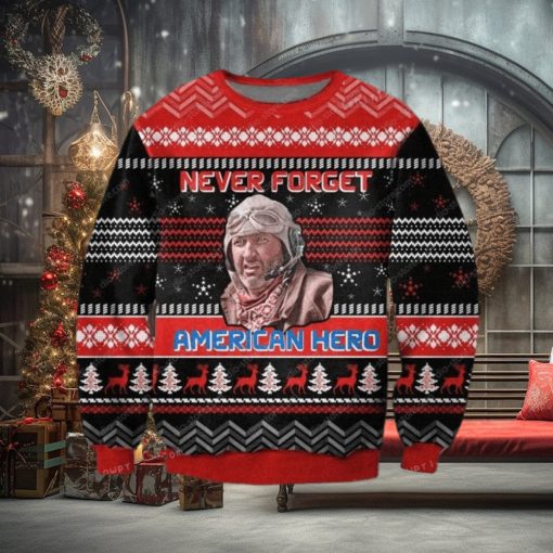 Never Forget American Hero Knitting Pattern For Womens Ugly Sweater