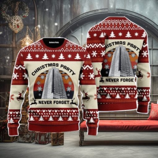 Never Forget Nakatomi Plaza Christmas Party 1988 Christmas Unisex Ugly Sweater