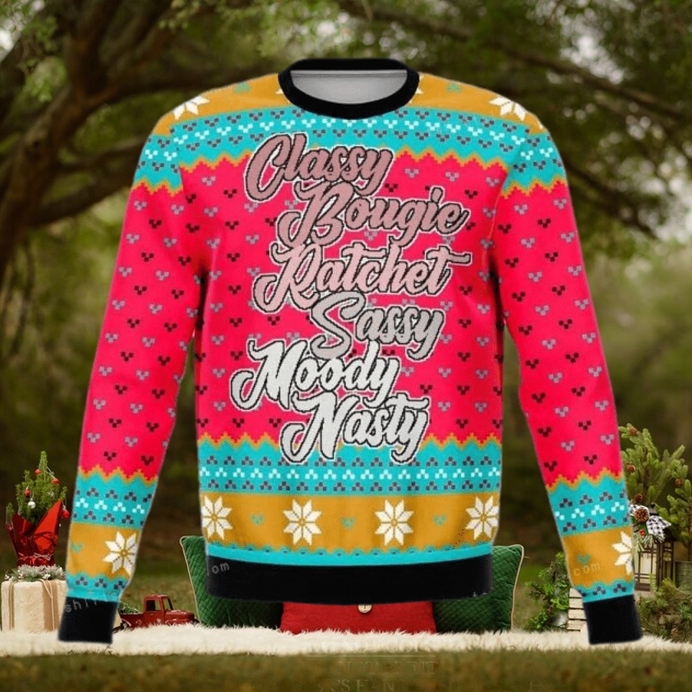 Never Ratchet Funny Ugly Sweater Christmas Party Never Ratchet Funny Ugly Sweater Christmas Party