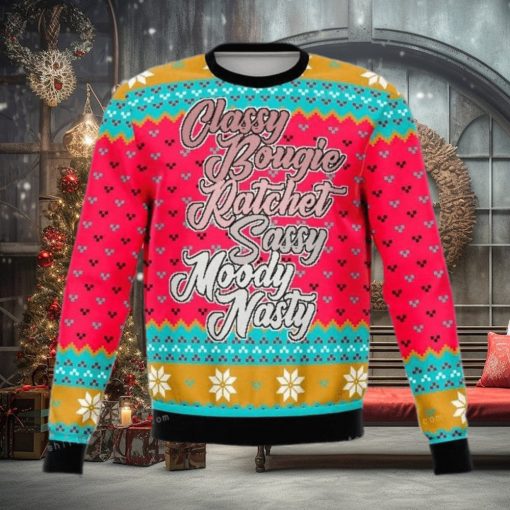 Never Ratchet Funny Ugly Sweater Christmas Party