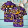 Never Stop Los Angeles Lakers Hawaiian Shirt