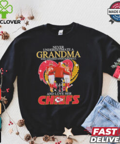 Never Underestimate A Grandma Understands Football And Love Her Chiefs Shirt