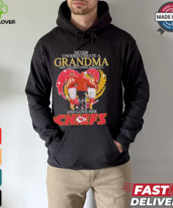 Never Underestimate A Grandma Understands Football And Love Her Chiefs Shirt