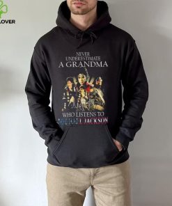 Never Underestimate A Grandma Who Listens To Michael Jackson signatures shirt