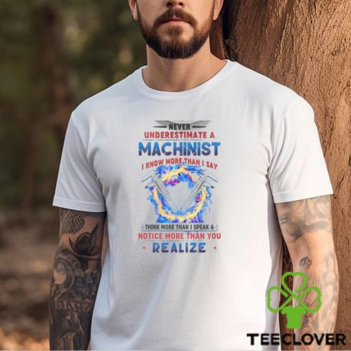 Never Underestimate A Machinist Shirt