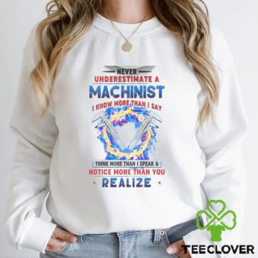 Never Underestimate A Machinist Shirt