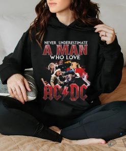Never Underestimate A Man Who Love Acdc 2024 T Shirt
