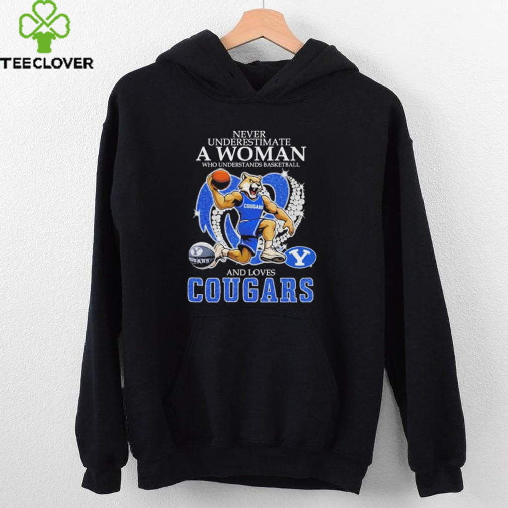 Never Underestimate A Nurse Who Understands Basketball And Loves BYU Cougars Mascot Diamond Heart T shirts Never Underestimate A Nurse Who Understands Basketball And Loves BYU Cougars Mascot Diamond Heart T shirts