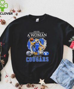 Never Underestimate A Nurse Who Understands Basketball And Loves BYU Cougars Mascot Diamond Heart T shirts