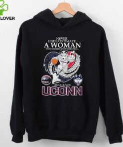 Never Underestimate A Nurse Who Understands Basketball And Loves Uconn Huskies Mascot Diamond Heart T shirts