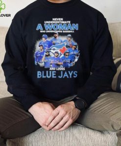 Never Underestimate A Who Man Who Understands Baseball And Blue Jays 28 Runs Signatures For Fans T Shirt