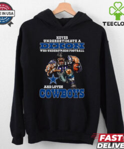 Never Underestimate A Who Understands Football And Loves Cowboys Shirt featuring a bold design celebrating both football knowledge and love for the Dallas Cowboys.