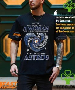 Never Underestimate A Woman Who Loves The Astros Shirt
