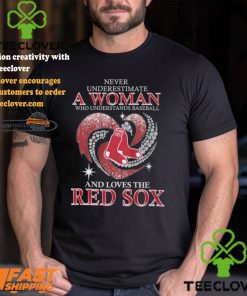 Never Underestimate A Woman Who Loves The Red Sox Shirt