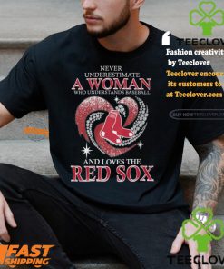 Never Underestimate A Woman Who Loves The Red Sox Shirt
