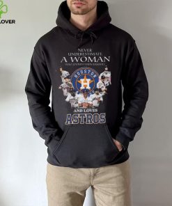 Never Underestimate A Woman Who Understands Baseball And Love Houston Astros 2023 Signatures shirt