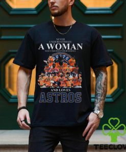 Never Underestimate A Woman Who Understands Baseball And Loves Astros T Shirt