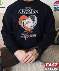 Never Underestimate A Woman Who Understands Baseball And Loves Detroit Tigers X Diamonds Shirt