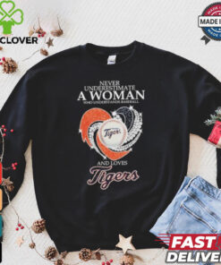 Never Underestimate A Woman Who Understands Baseball And Loves Detroit Tigers X Diamonds Shirt