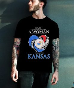 Never Underestimate A Woman Who Understands Baseball And Loves Kansas Jayhawks Heart Diamonds 2024 hoodie, sweater, longsleeve, shirt v-neck, t-shirt