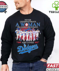 Never Underestimate A Woman Who Understands Baseball And Loves Los Angeles Dodgers NLCS Shirt