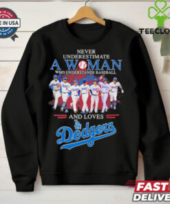 Never Underestimate A Woman Who Understands Baseball And Loves Los Angeles Dodgers NLCS Shirt