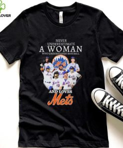 Never Underestimate A Woman Who Understands Baseball And Loves Mets Shirt