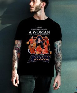 Never Underestimate A Woman Who Understands Basketball And Loves Auburn T Shirt