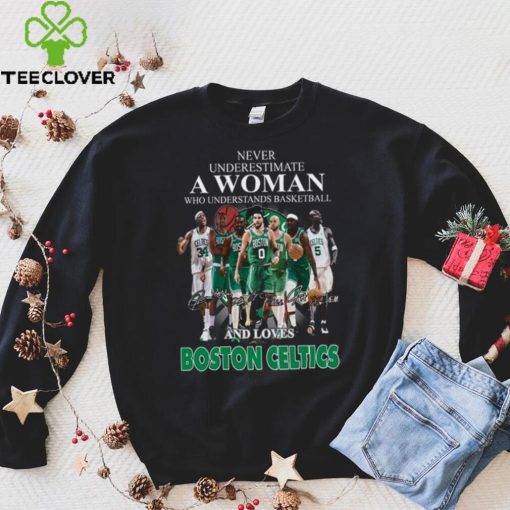 Never Underestimate A Woman Who Understands Basketball And Loves Boston Celtics T Shirt