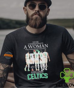 Never Underestimate A Woman Who Understands Basketball And Loves Celtics 2024 Shirt