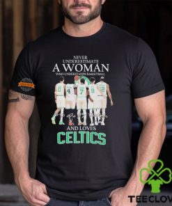 Never Underestimate A Woman Who Understands Basketball And Loves Celtics 2024 Shirt