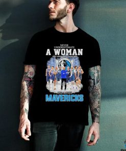 Never Underestimate A Woman Who Understands Basketball And Loves Dallas Mavericks 2024 Western Conference Finals Signatures Shirt