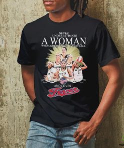 Never Underestimate A Woman Who Understands Basketball And Loves Fevers T Shirt