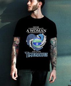 Never Underestimate A Woman Who Understands Basketball And Loves Minnesota Timberwolves Diamonds 2024 Shirt