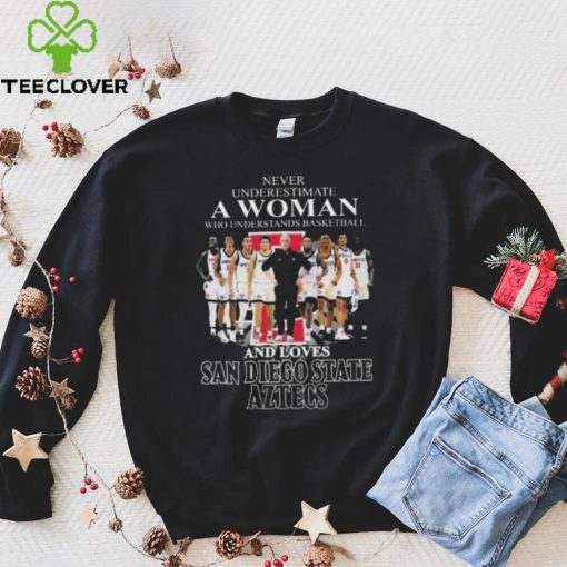 Never Underestimate A Woman Who Understands Basketball And Loves San Diego State Aztecs Players Shirt