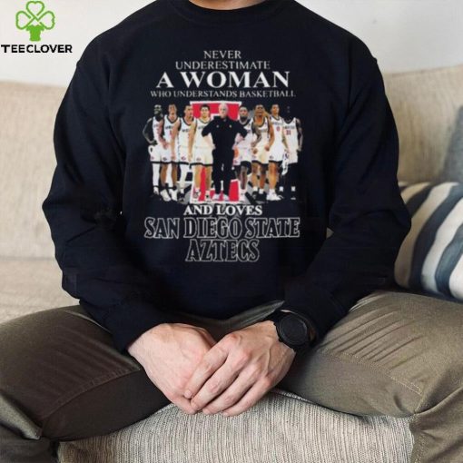 Never Underestimate A Woman Who Understands Basketball And Loves San Diego State Aztecs Players Shirt