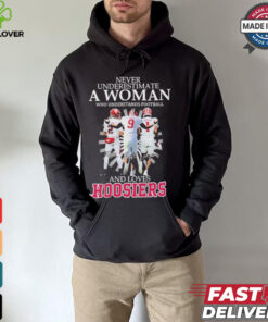 Never Underestimate A Woman Who Understands Football And Love Indiana Hoosiers Signatures Shirt 1 Never Underestimate A Woman Who Understands Football And Love Indiana Hoosiers Signatures Shirt