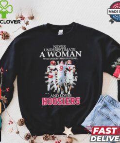 Never Underestimate A Woman Who Understands Football And Love Indiana Hoosiers Signatures Shirt 3 Never Underestimate A Woman Who Understands Football And Love Indiana Hoosiers Signatures Shirt