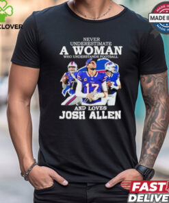 Never Underestimate A Woman Who Understands Football And Love Josh Allen Shirt