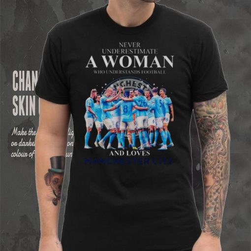 Never Underestimate A Woman Who Understands Football And Loves Manchester City 2023 Shirt