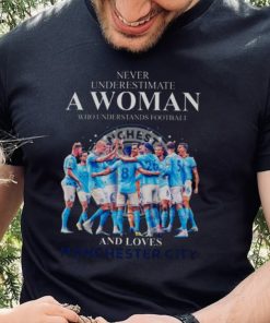 Never Underestimate A Woman Who Understands Football And Loves Manchester City 2023 Shirt